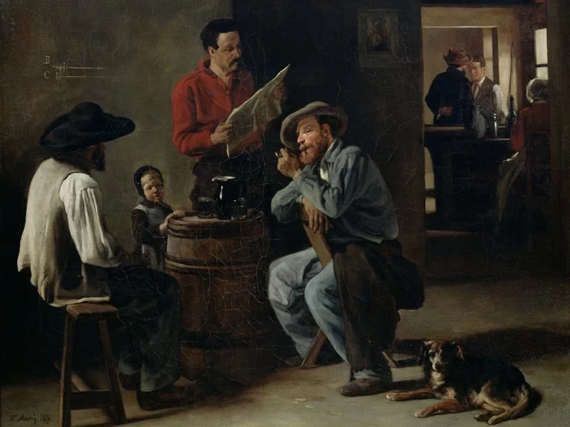 1817-François Bonvin - Interno di taverna - Musee des Beaux-Arts, Arras